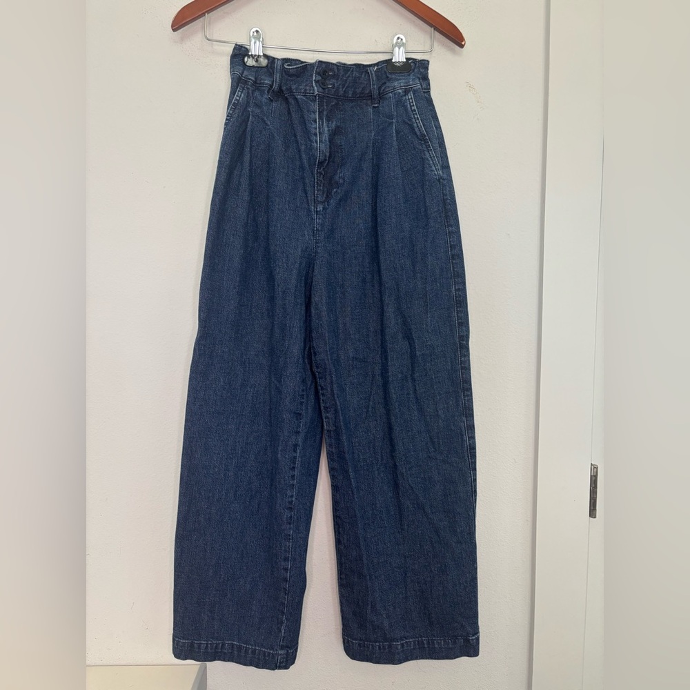 MADEWELL DARK WASH WIDE LEG JEANS SZ 24